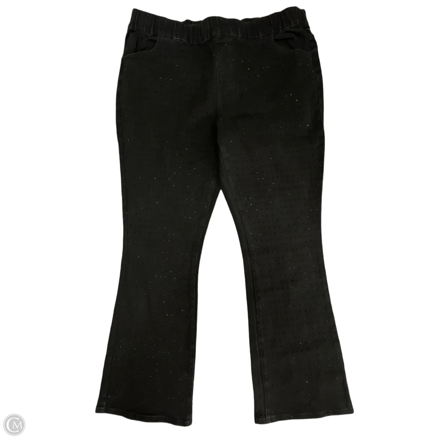 Jeans Straight By Cato In Black Denim, Size: 18