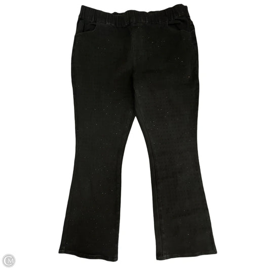 Jeans Straight By Cato In Black Denim, Size: 18
