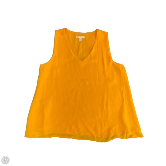 Top Sleeveless By Cato In Orange, Size: L