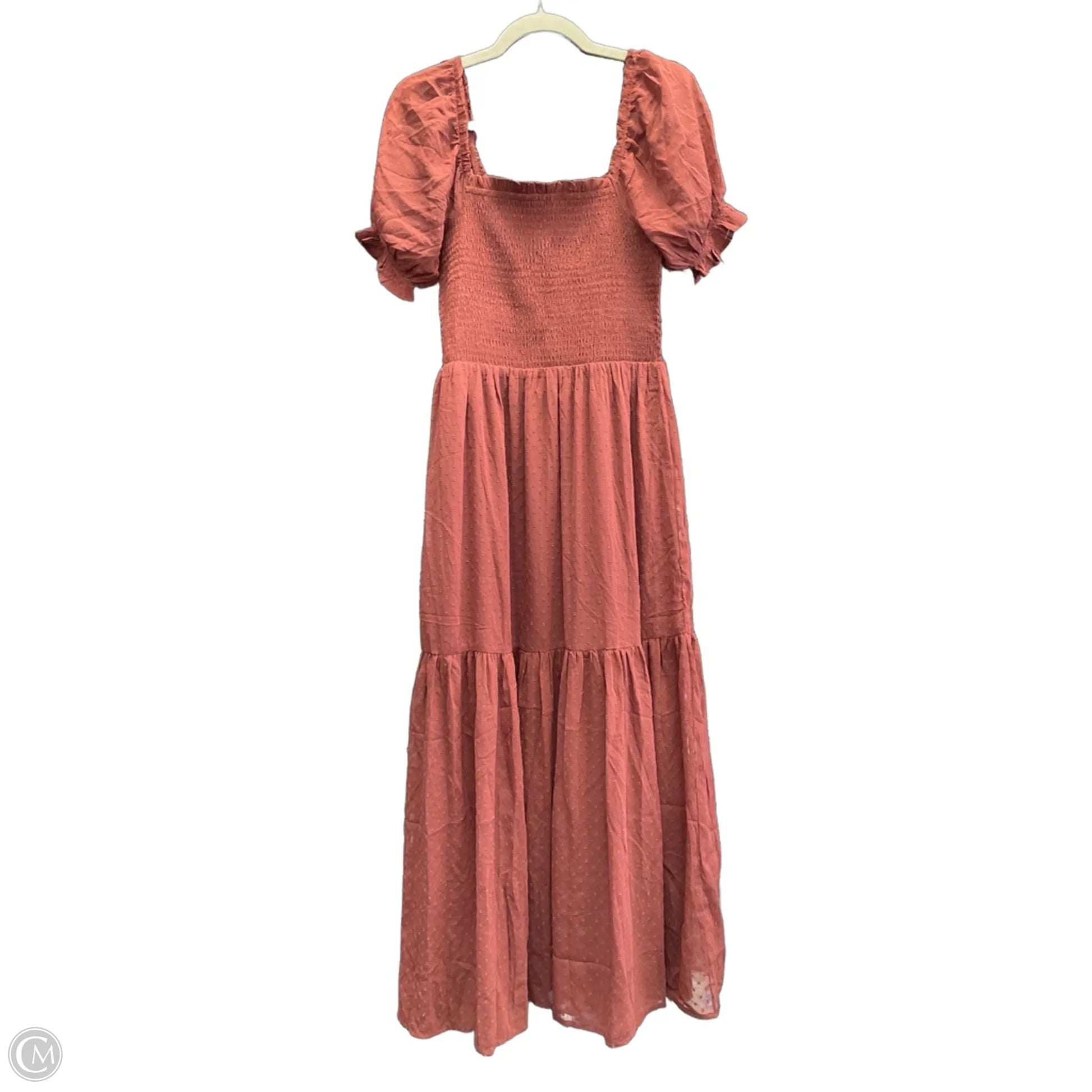 patrons of peace red dress Patrons of Peace Red Seorita Off-Shoulder Maxi Dress Small