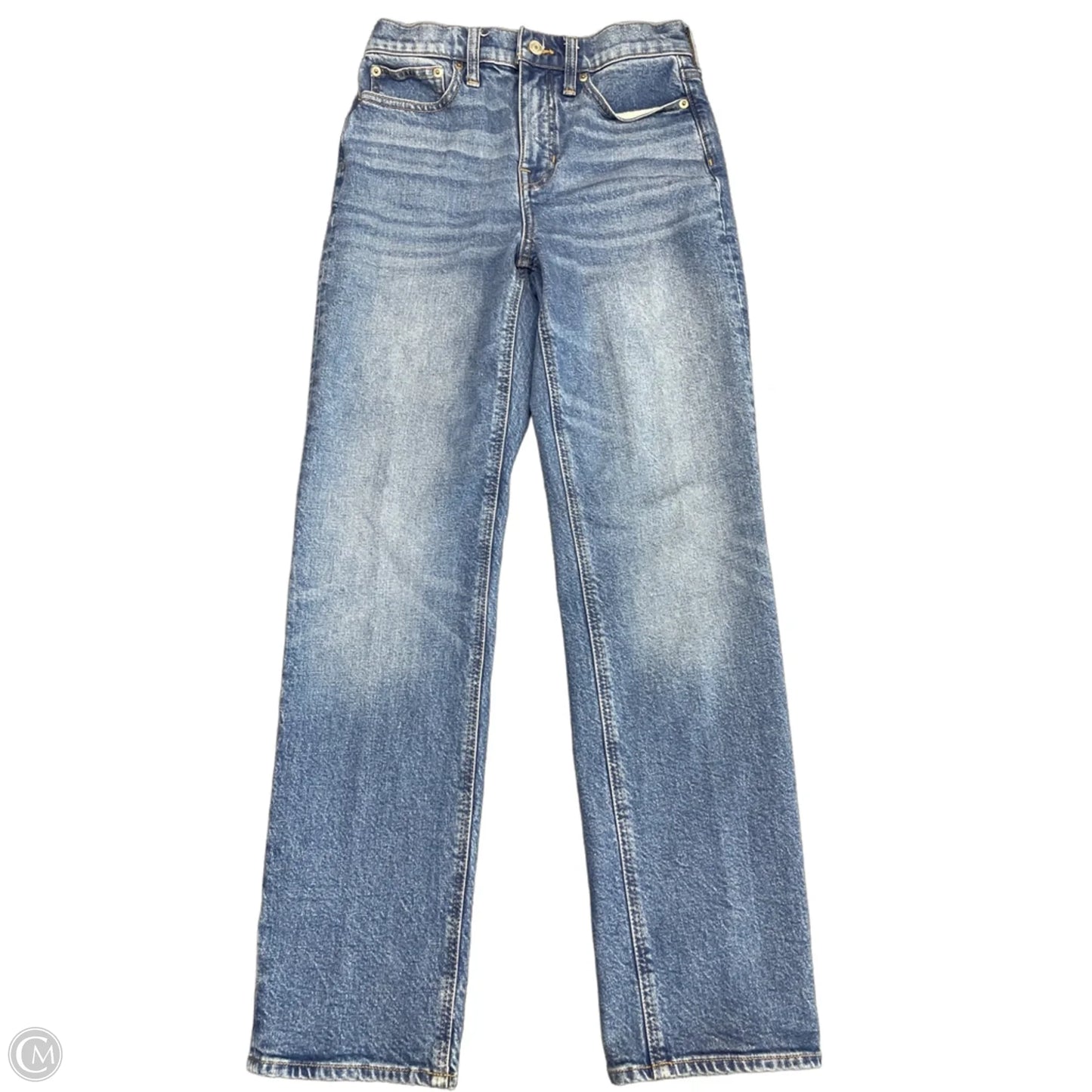 Jeans Straight By J. Crew In Blue Denim, Size: 2l