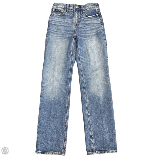 Jeans Straight By J. Crew In Blue Denim, Size: 2l