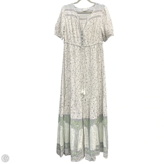 Dress Casual Maxi By Wonderly In Green & White, Size: S