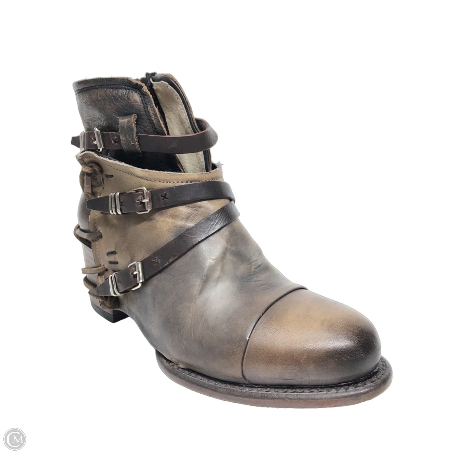 Boots Ankle Heels By Freebird In Brown, Size: 9