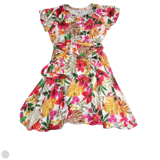 Dress Casual Short By Allison Daley In Floral Print, Size: Mp