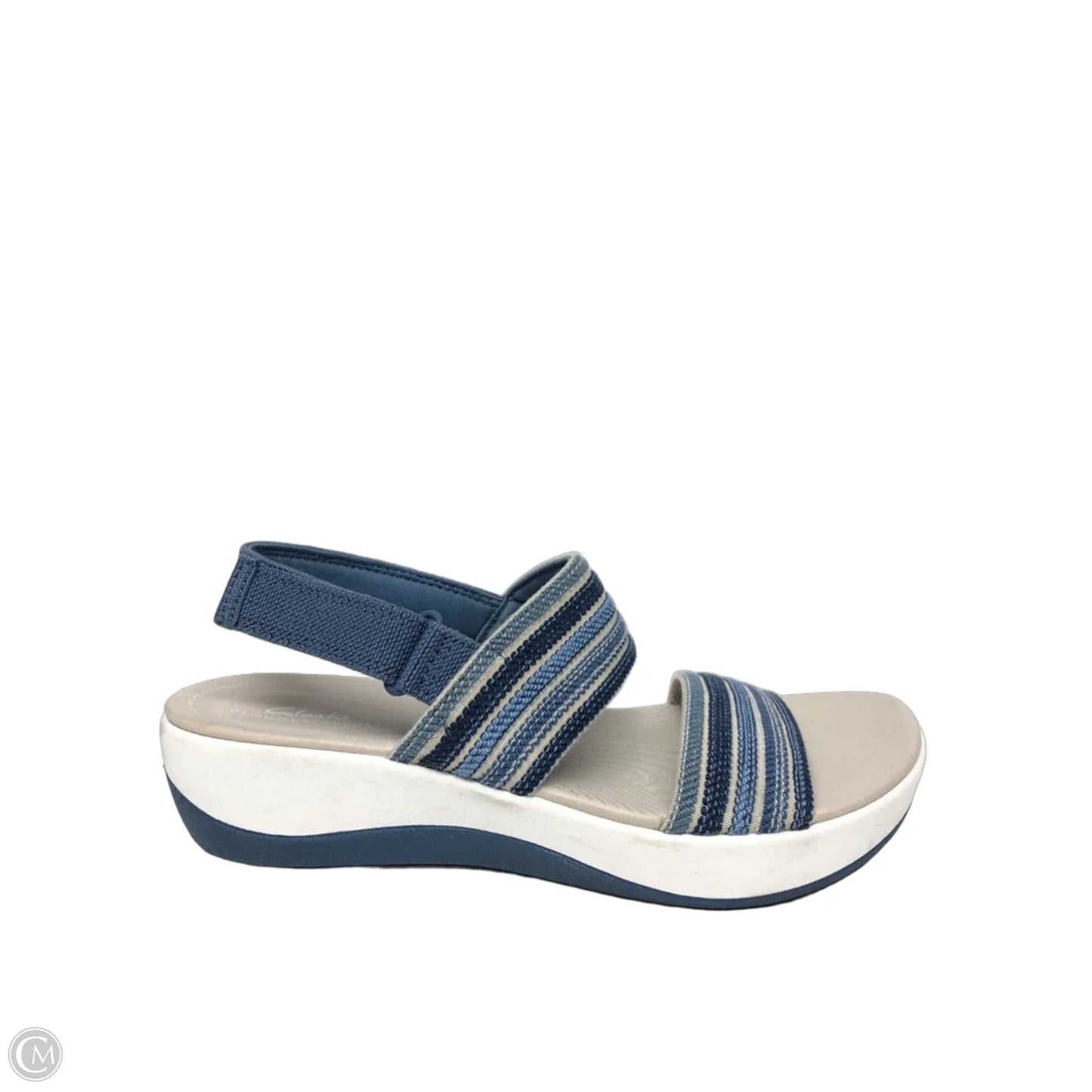 Sandals Flats By Clarks In Blue, Size: 8