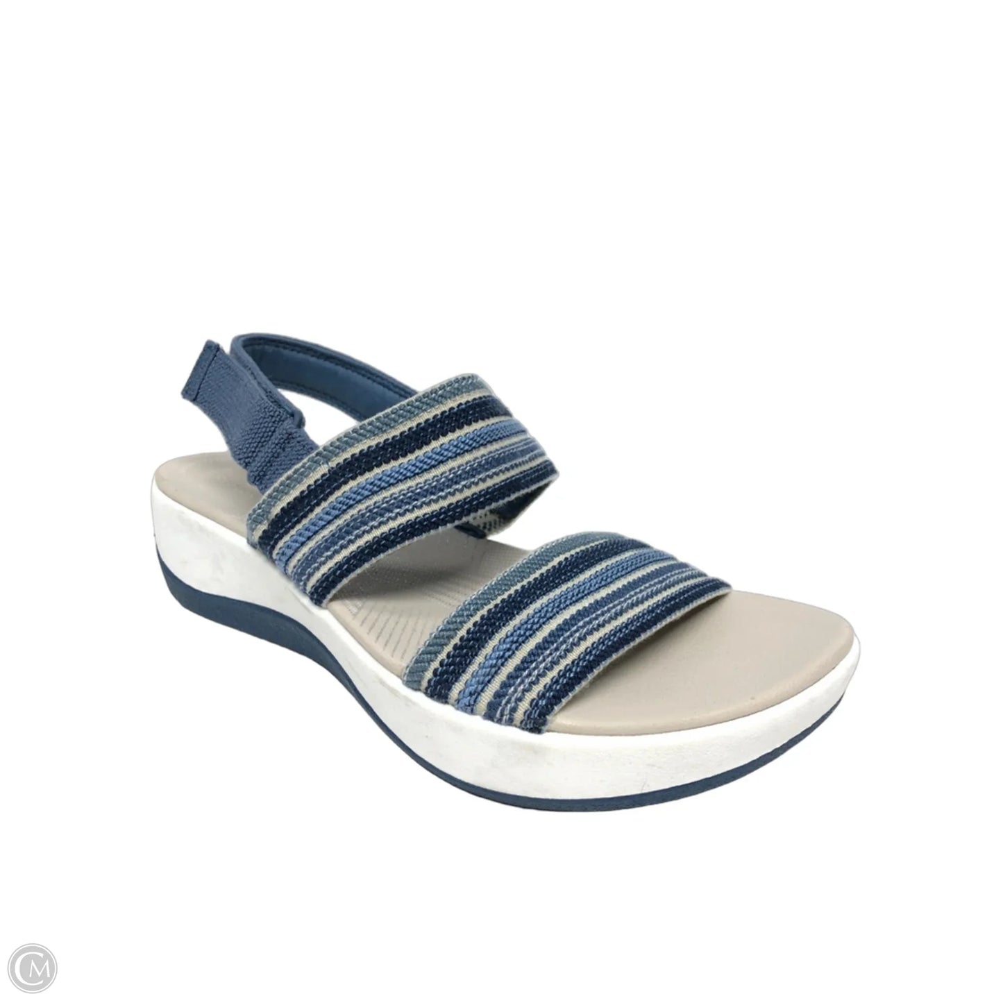 Sandals Flats By Clarks In Blue, Size: 8