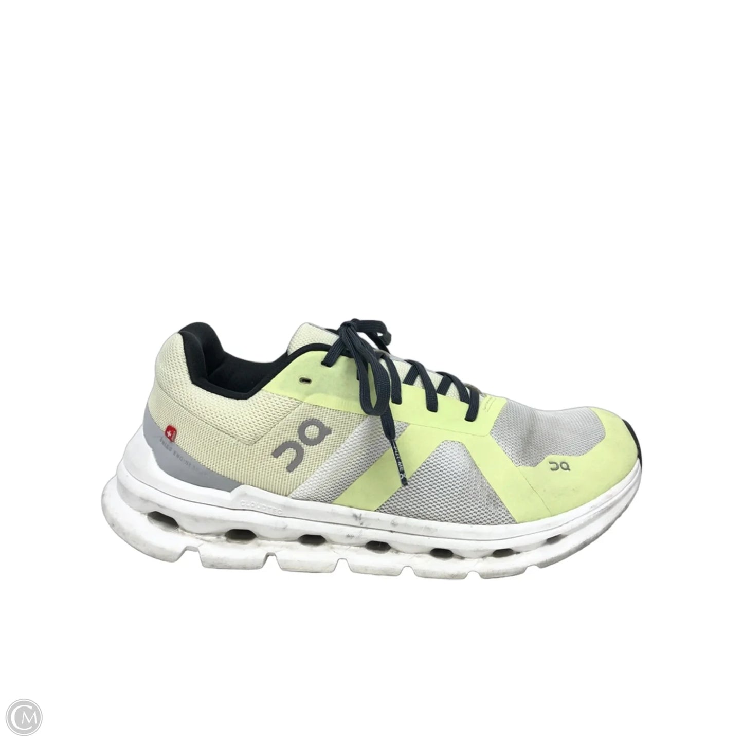 Shoes Athletic By On In Grey & Yellow, Size: 8.5