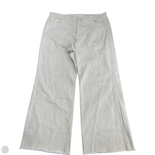 Jeans Straight By Good American In Cream, Size: Xl