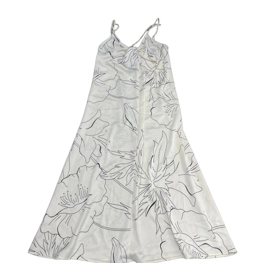 Dress Casual Midi By Banana Republic In Cream, Size: Sp