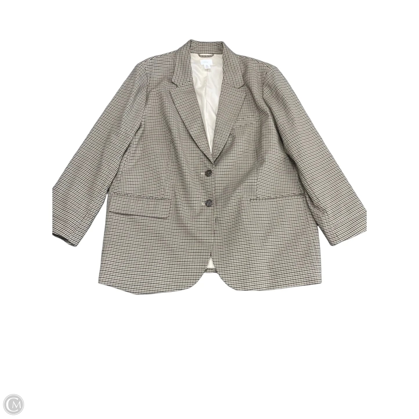 Blazer By H&m In Brown & Green, Size: Xl
