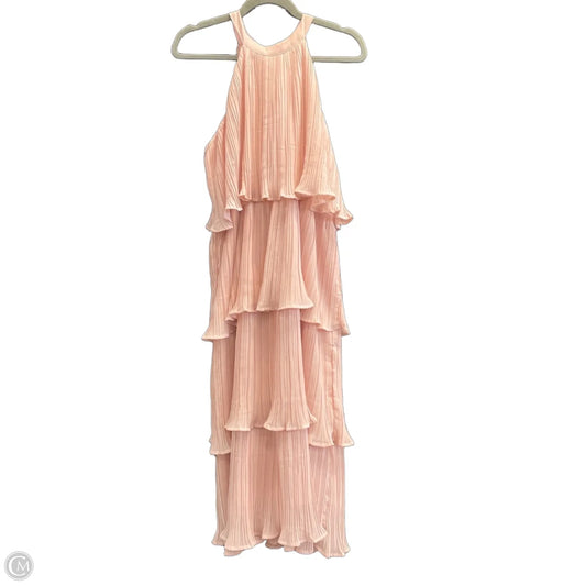 Dress Party Midi By Zesica In Pink, Size: Xl