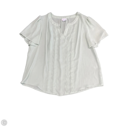 Top Short Sleeve By Liz Claiborne In Green, Size: Xl