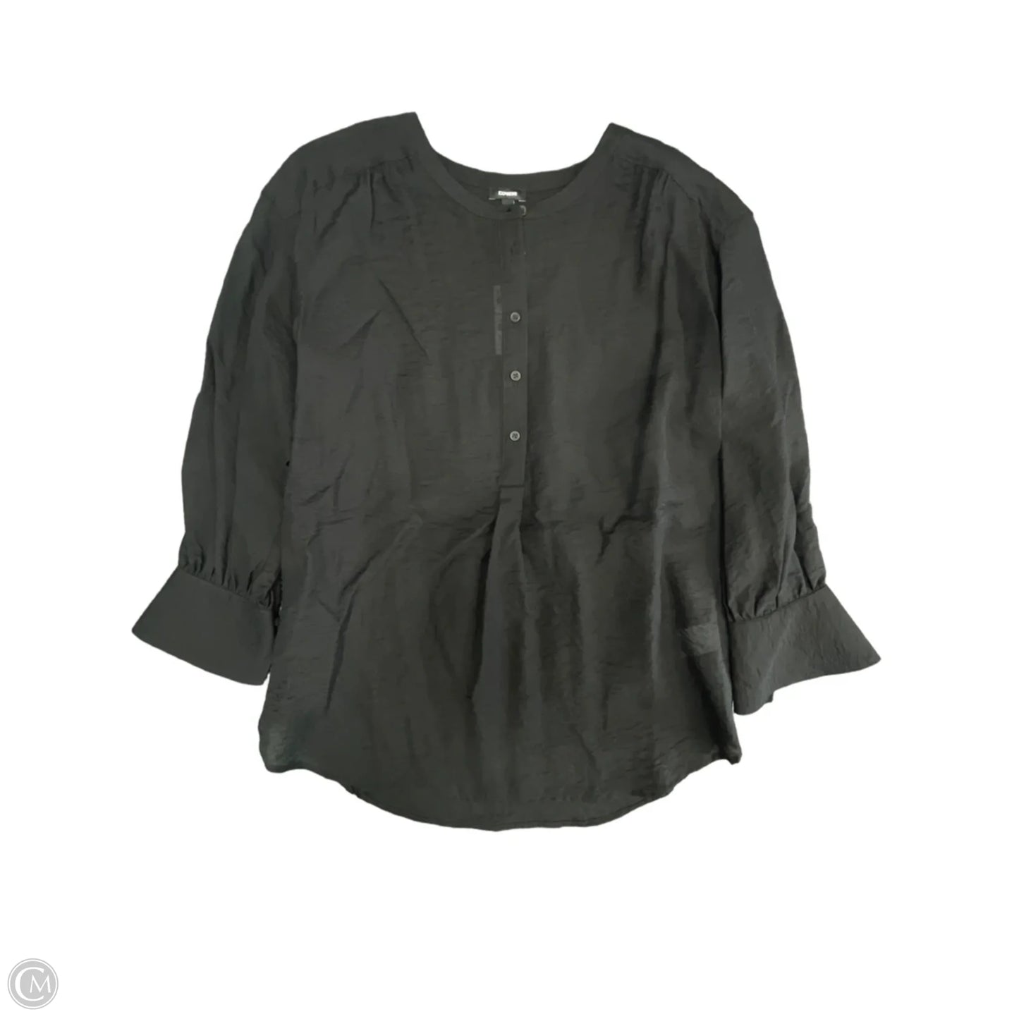 Top Long Sleeve By Express In Black, Size: S
