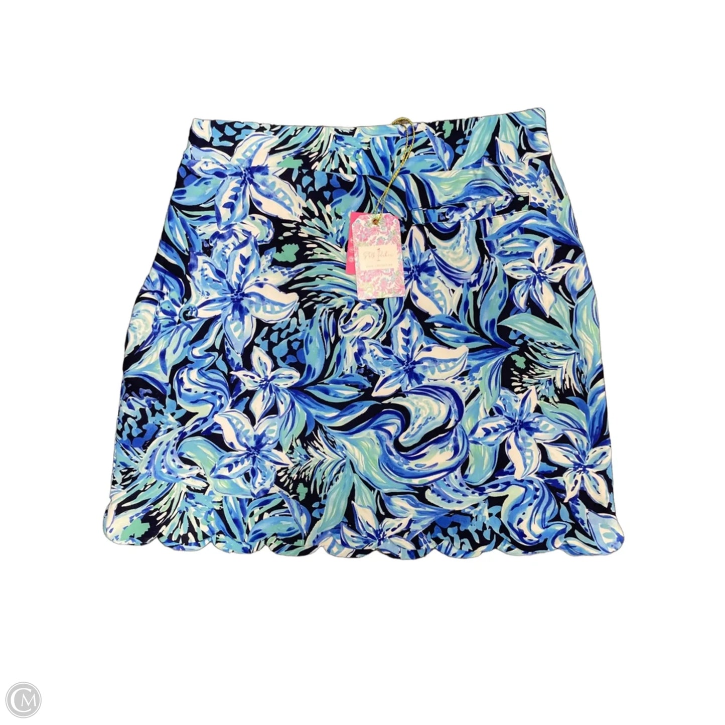 Athletic Skort By Stella Parker In Blue & White, Size: S