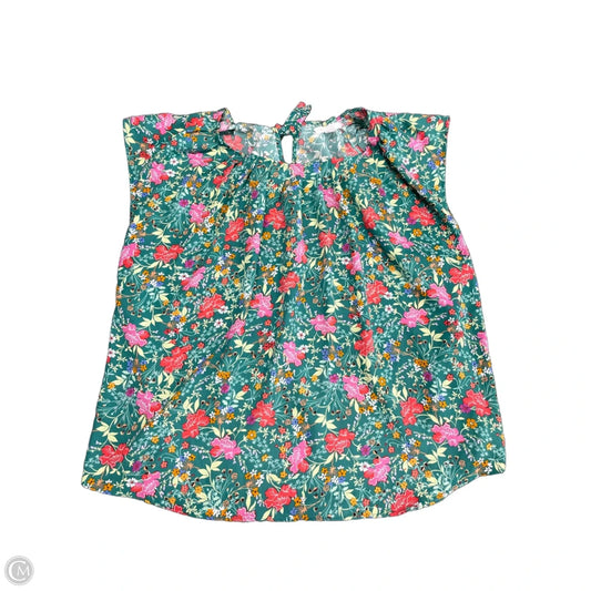 Top Short Sleeve By Lc Lauren Conrad In Green, Size: Xl