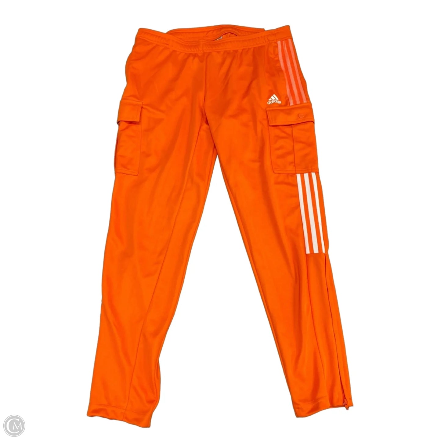 Athletic Pants By Adidas In Orange, Size: Xl