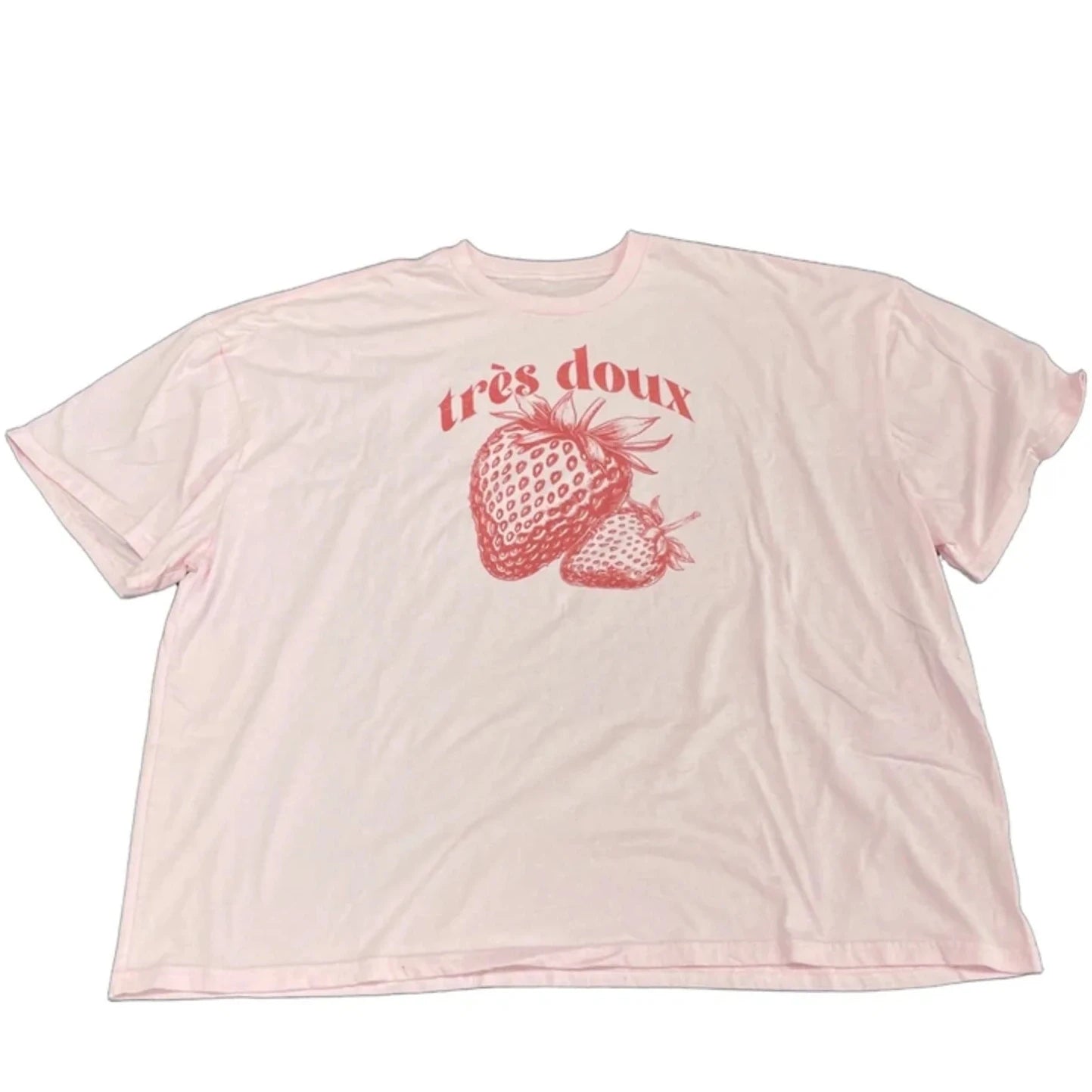 Top Short Sleeve Basic By Clothes Mentor In Pink, Size: 2x
