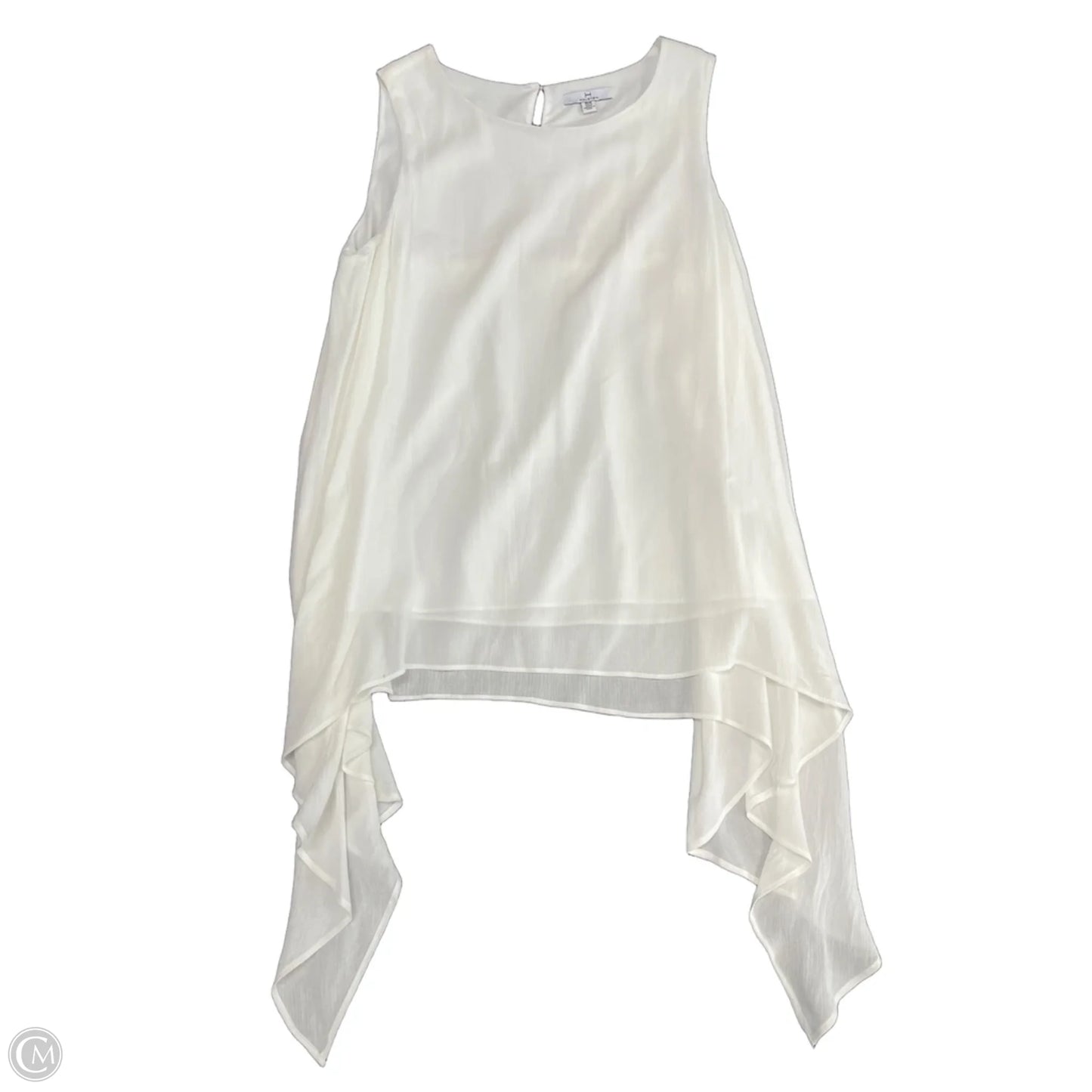 Top Sleeveless By H For Halston In White, Size: M