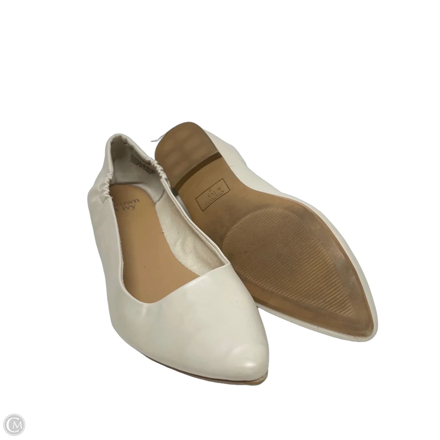 Shoes Flats By Crown And Ivy In White, Size: 8