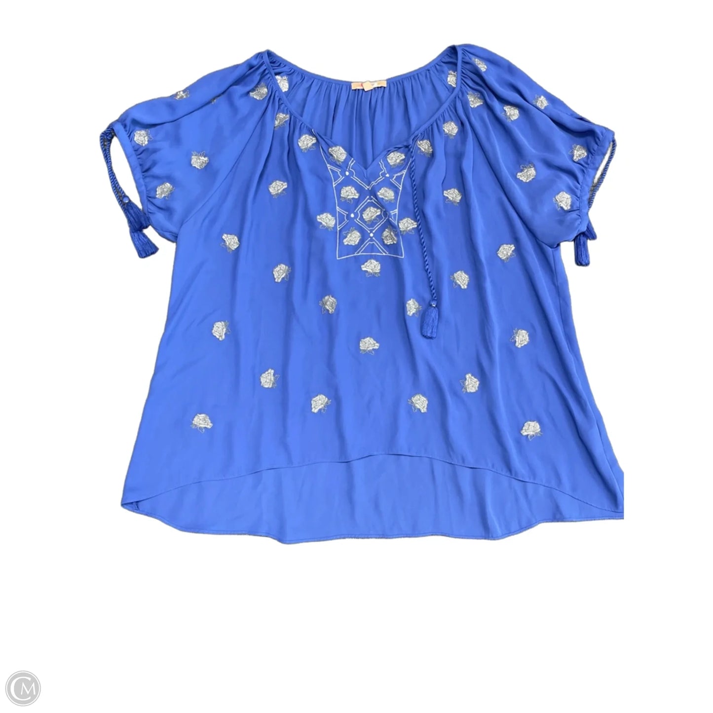 Top Short Sleeve By Gibson And Latimer In Blue, Size: Xl