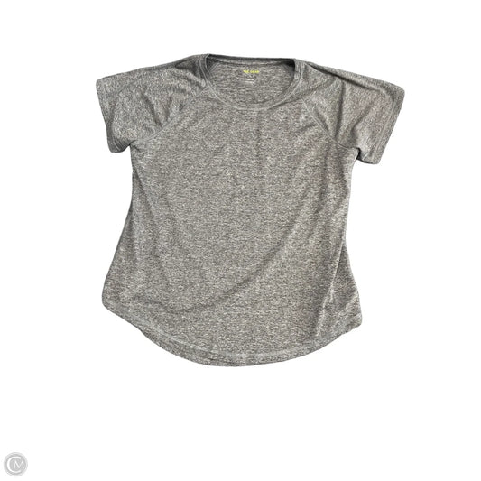 Athletic Top Short Sleeve By Tek Gear In Grey, Size: L