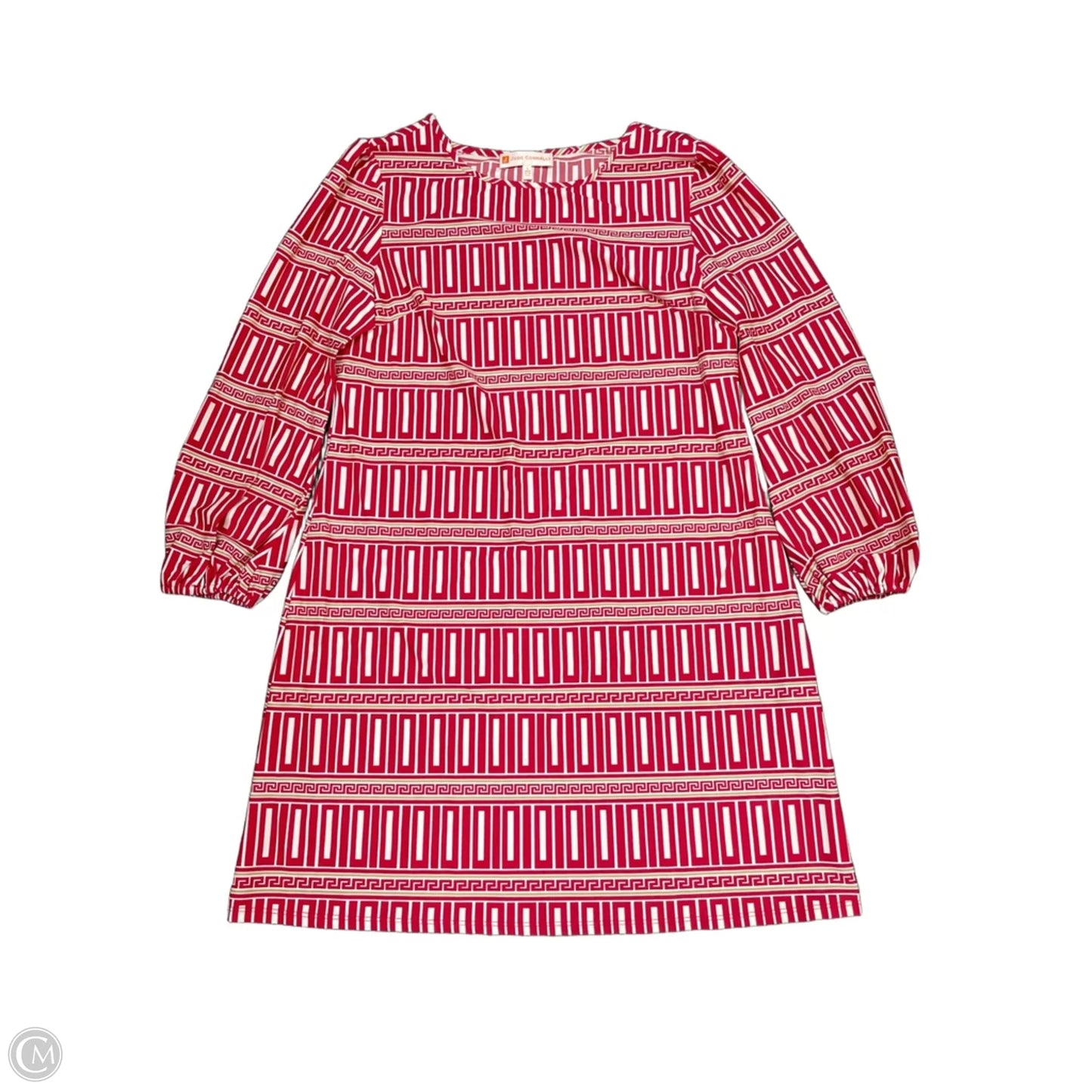 Dress Casual Short By Jude Connally In Red & White, Size: L
