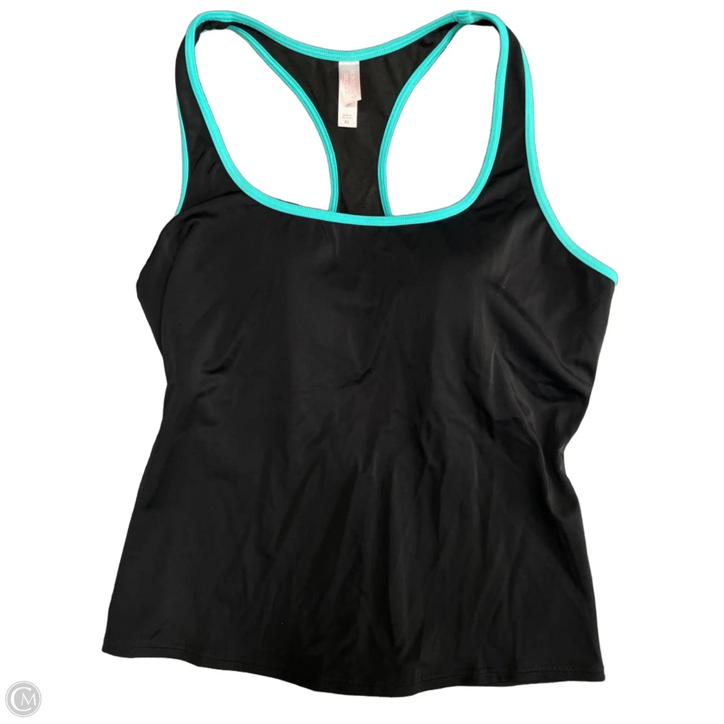 Athletic Tank Top By Victorias Secret In Black & Blue, Size: Xl