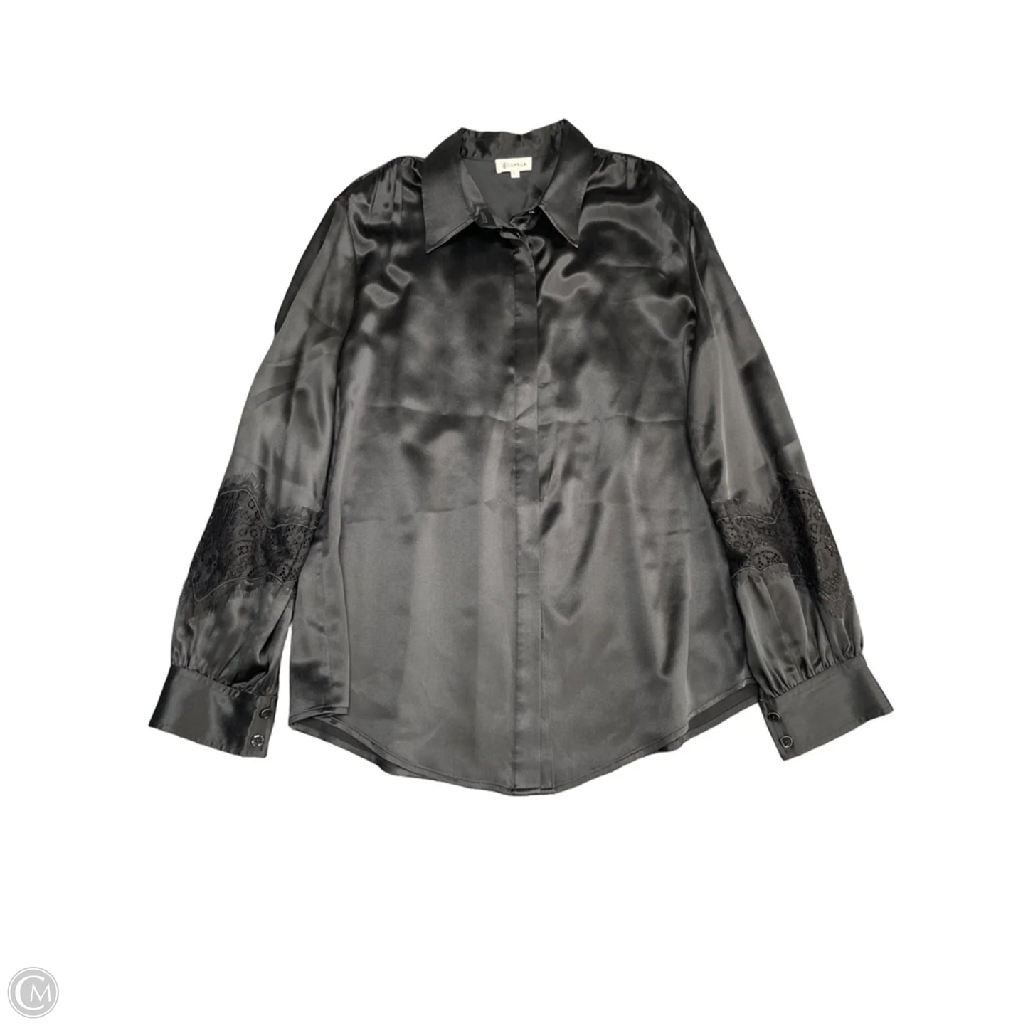 Blouse Long Sleeve By Cmb In Black, Size: L