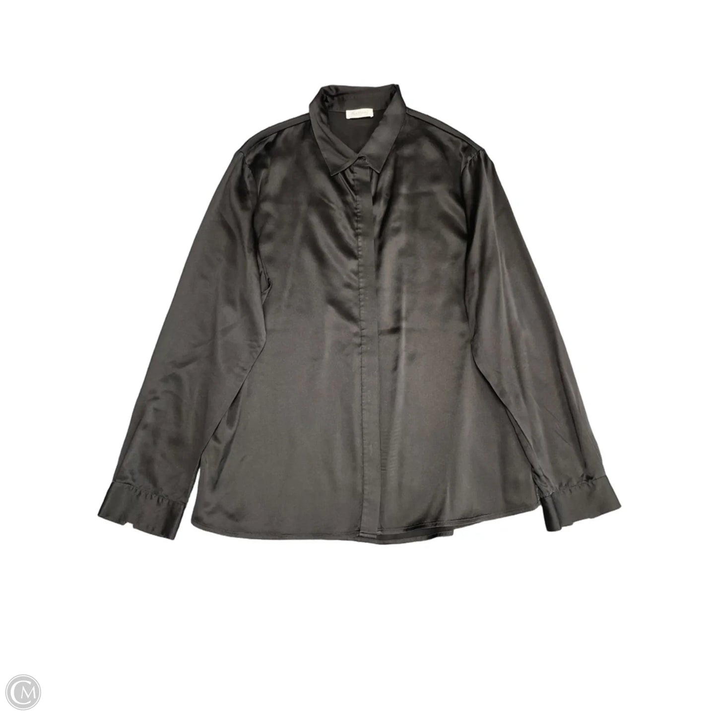 Blouse Long Sleeve By Cmb In Black, Size: L