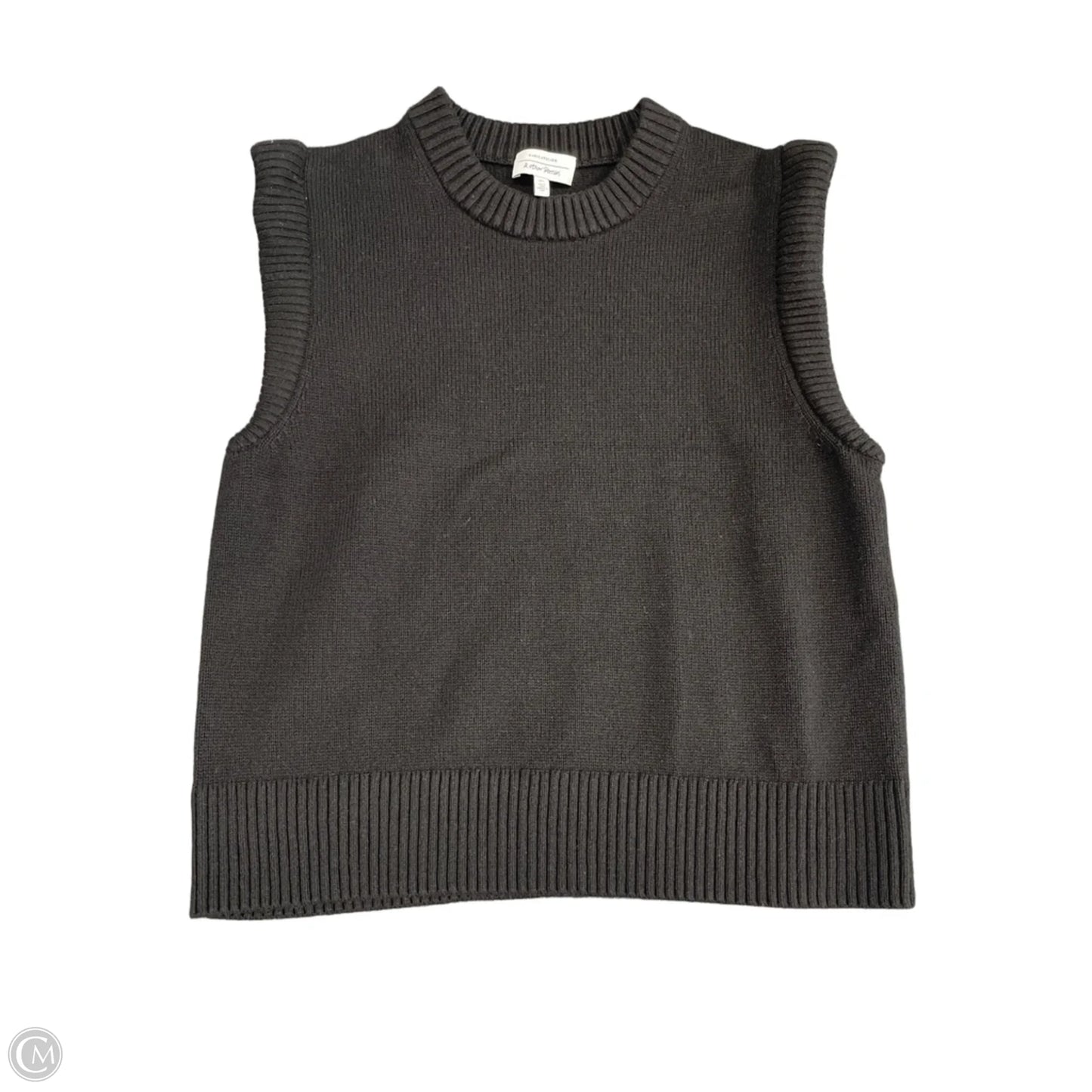 Vest Sweater By Cmc In Black, Size: L