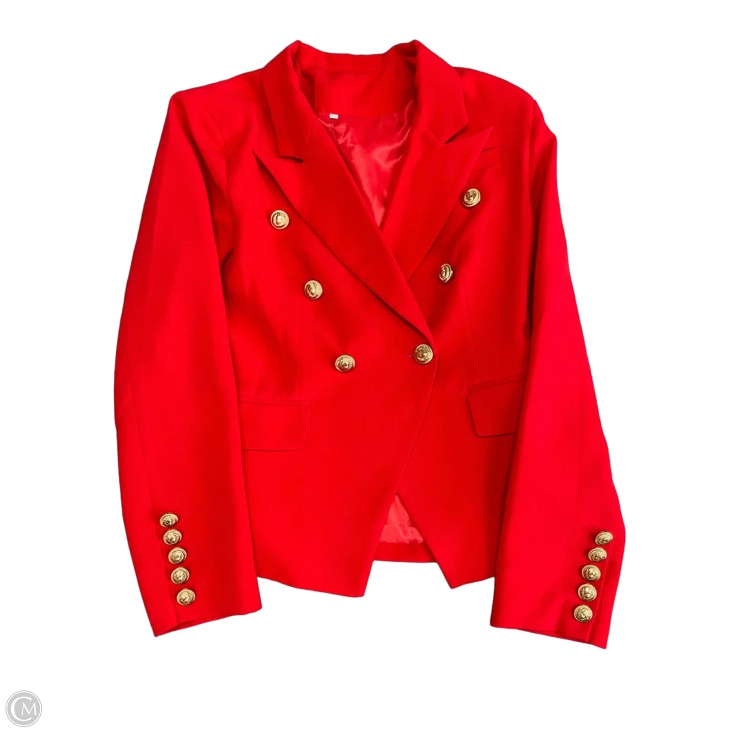 Blazer By Clothes Mentor In Red, Size: Xxl