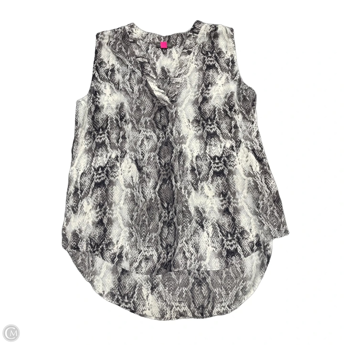 Top Sleeveless By Vince Camuto In Snakeskin Print, Size: S