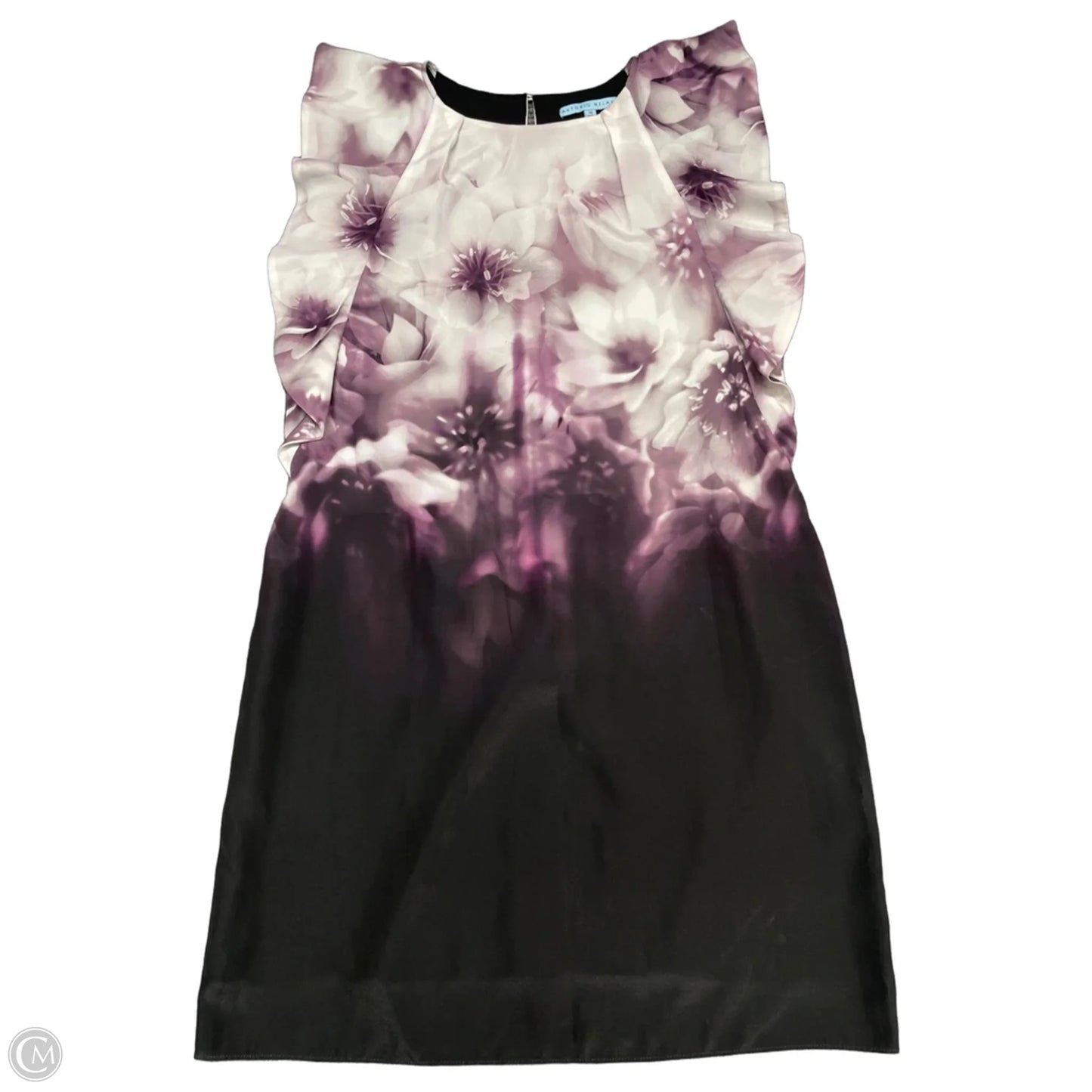 Dress Casual Short By Antonio Melani In Black & Purple, Size: 10
