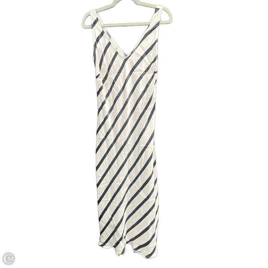 Dress Casual Midi By Loft In Black & White, Size: 12