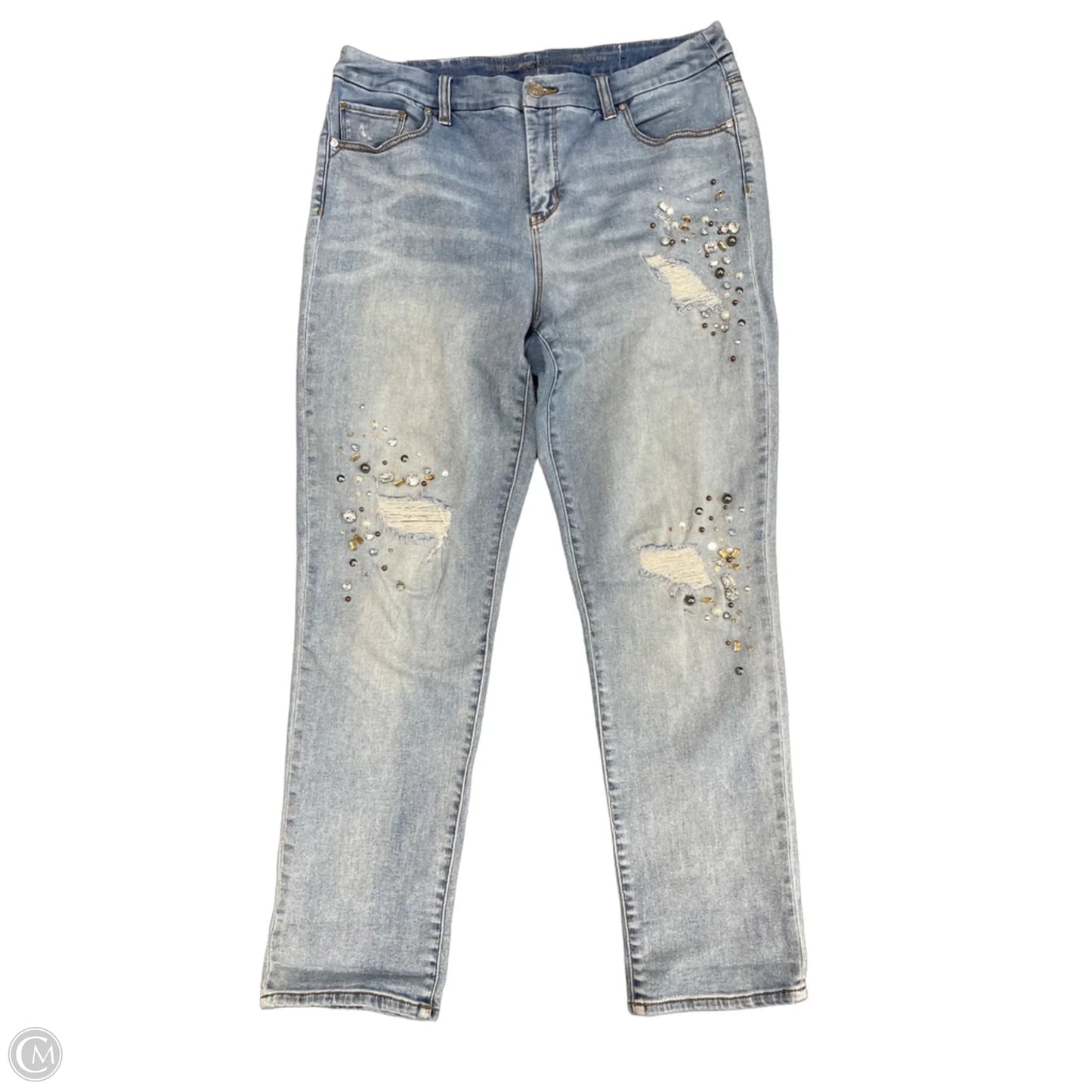 Jeans Jeggings By Chicos In Blue Denim, Size: 10