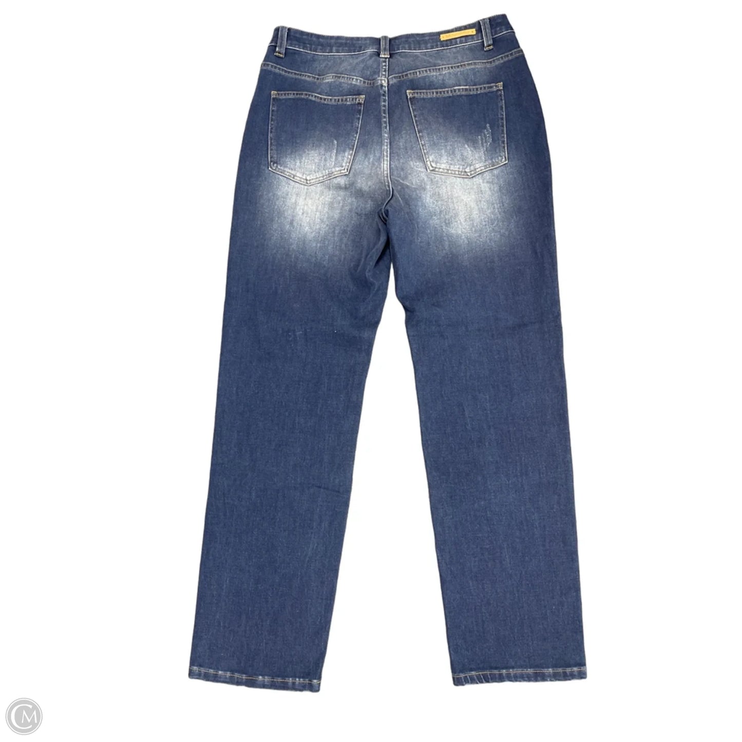 Jeans Straight By Soft Surroundings In Blue Denim, Size: 10