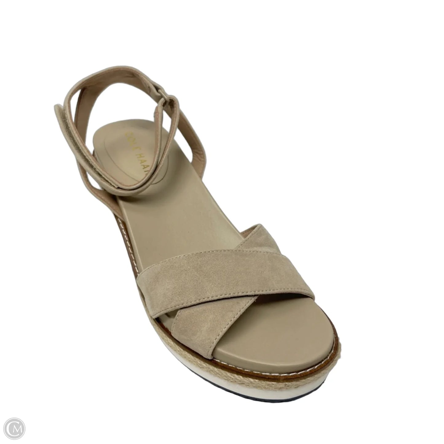 Sandals Heels Wedge By Cole-haan In Cream, Size: 8