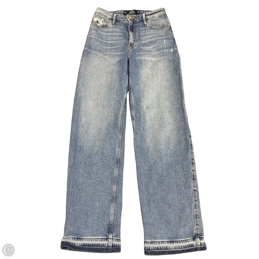 Jeans Straight By Hollister In Blue Denim, Size: 4