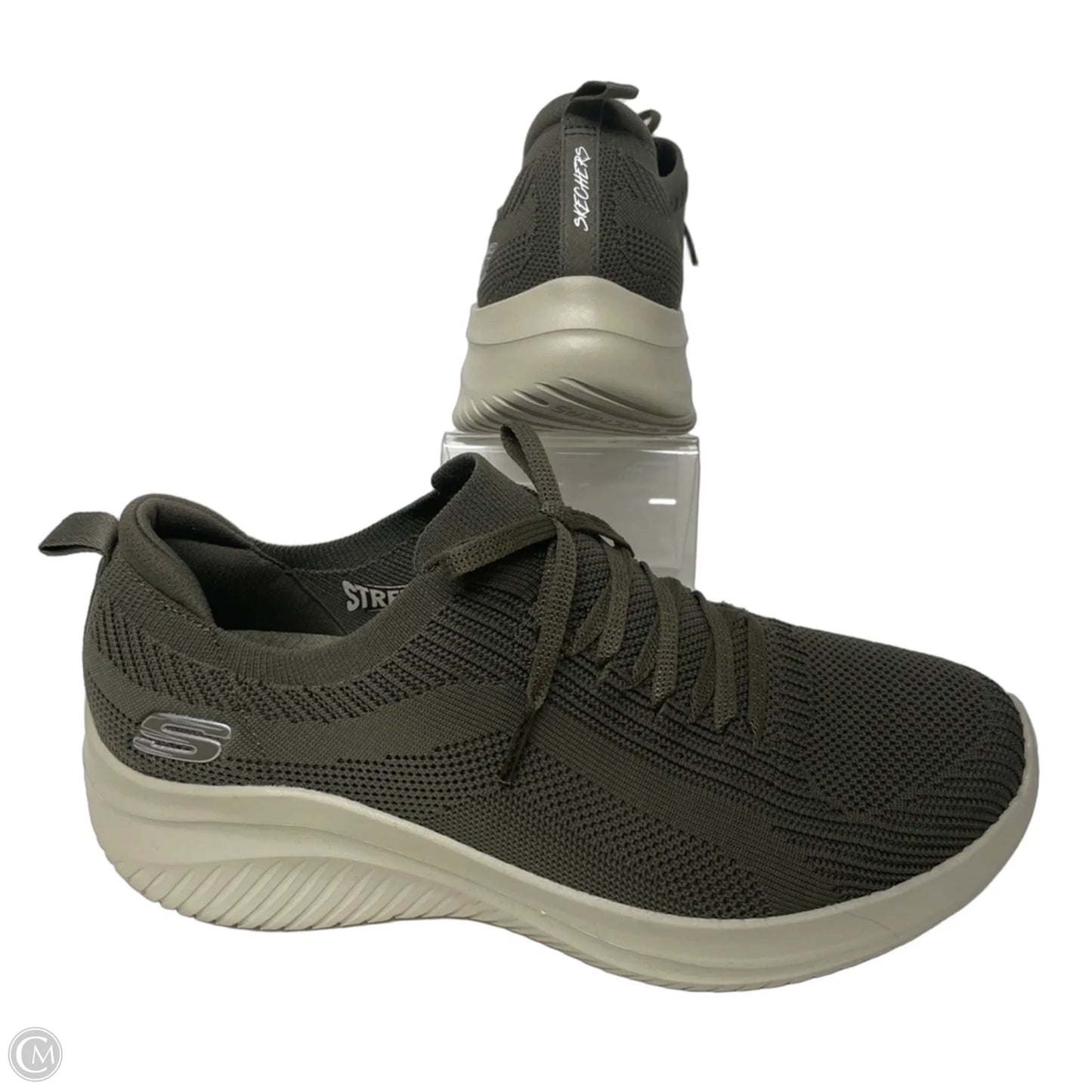 Shoes Athletic By Skechers In Green, Size: 9.5