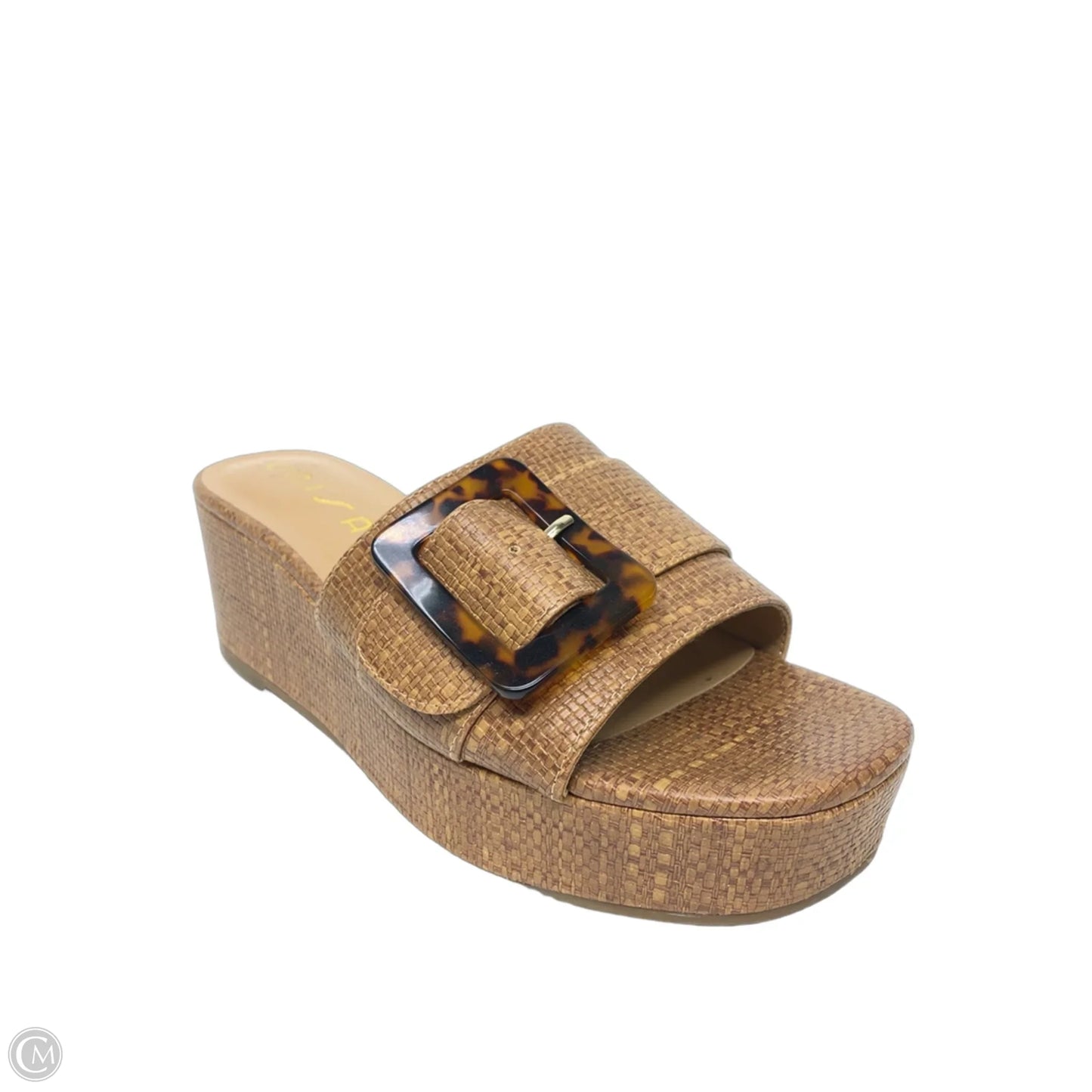 Sandals Heels Platform By Unisa In Brown, Size: 10