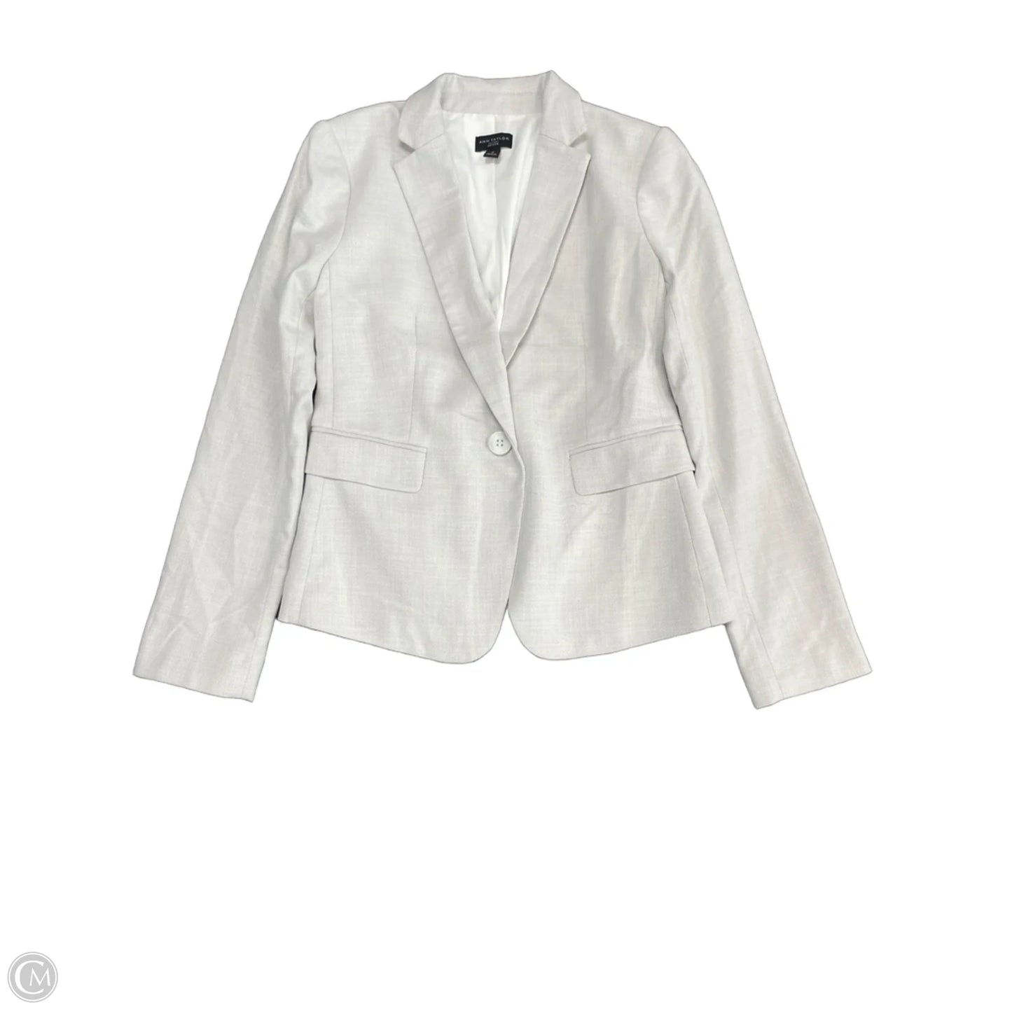 Blazer By Ann Taylor In Grey, Size: 0p