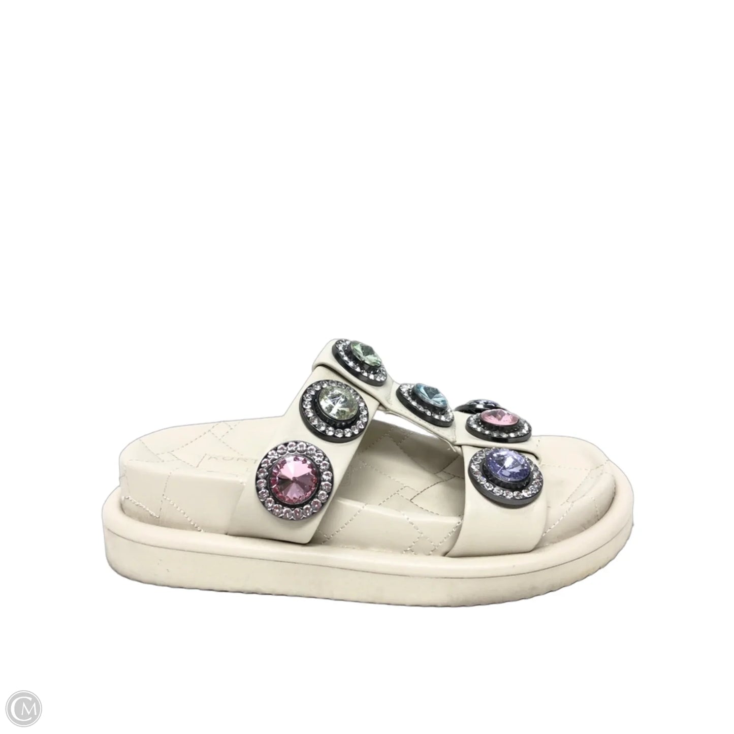 Sandals Designer By Kurt Geiger In Cream, Size: 6.5