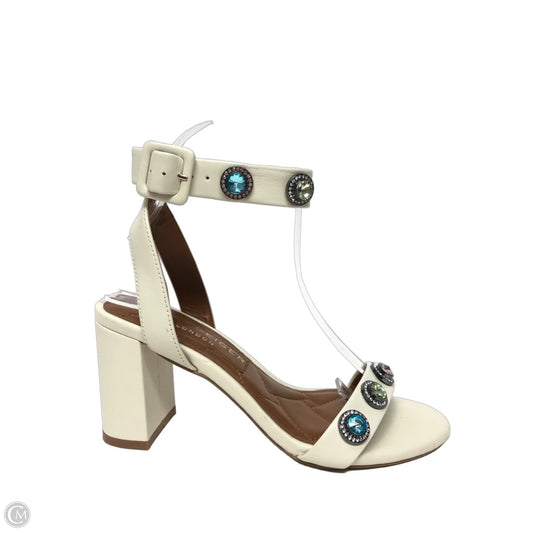 Sandals Designer By Kurt Geiger In Cream, Size: 6