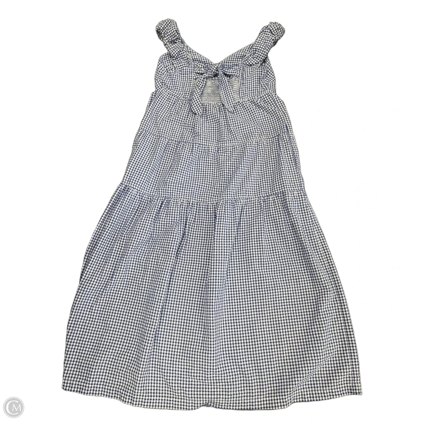 Dress Casual Midi By Old Navy In Blue & White, Size: M