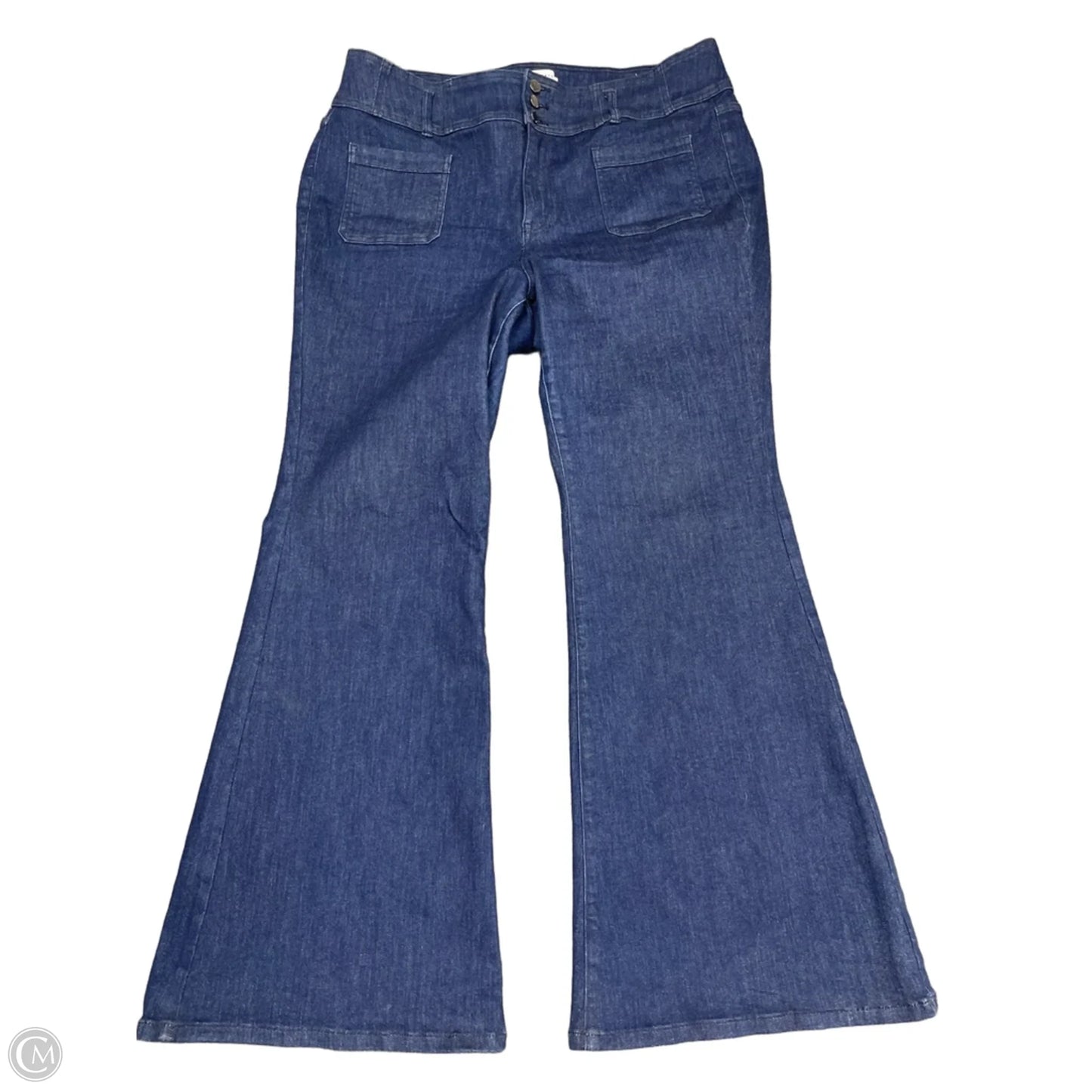 Jeans Flared By Lane Bryant In Blue Denim, Size: 20