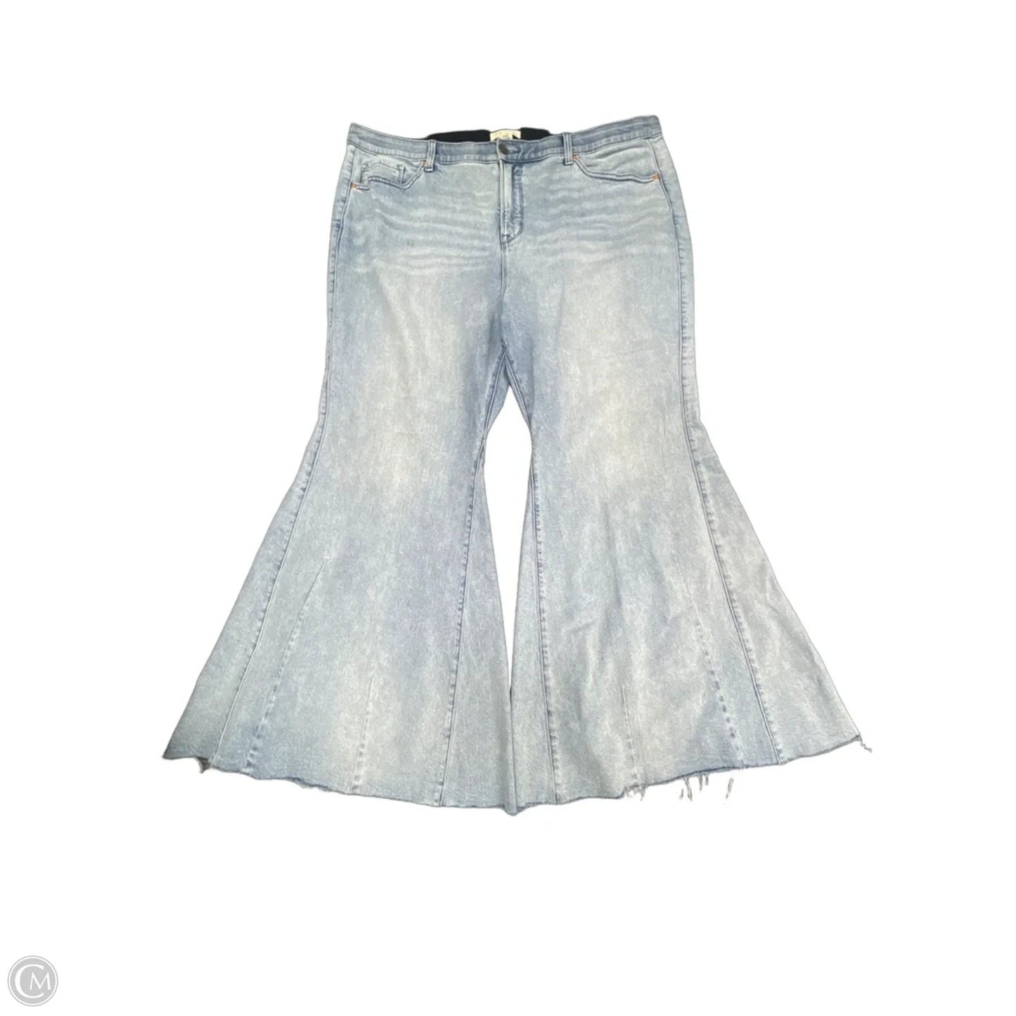 Jeans Wide Leg By Cmc In Blue Denim, Size: 22