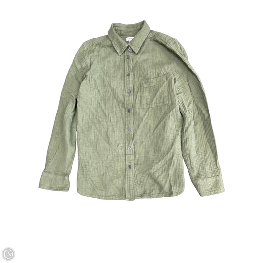 Top Long Sleeve By J. Crew In Green, Size: S