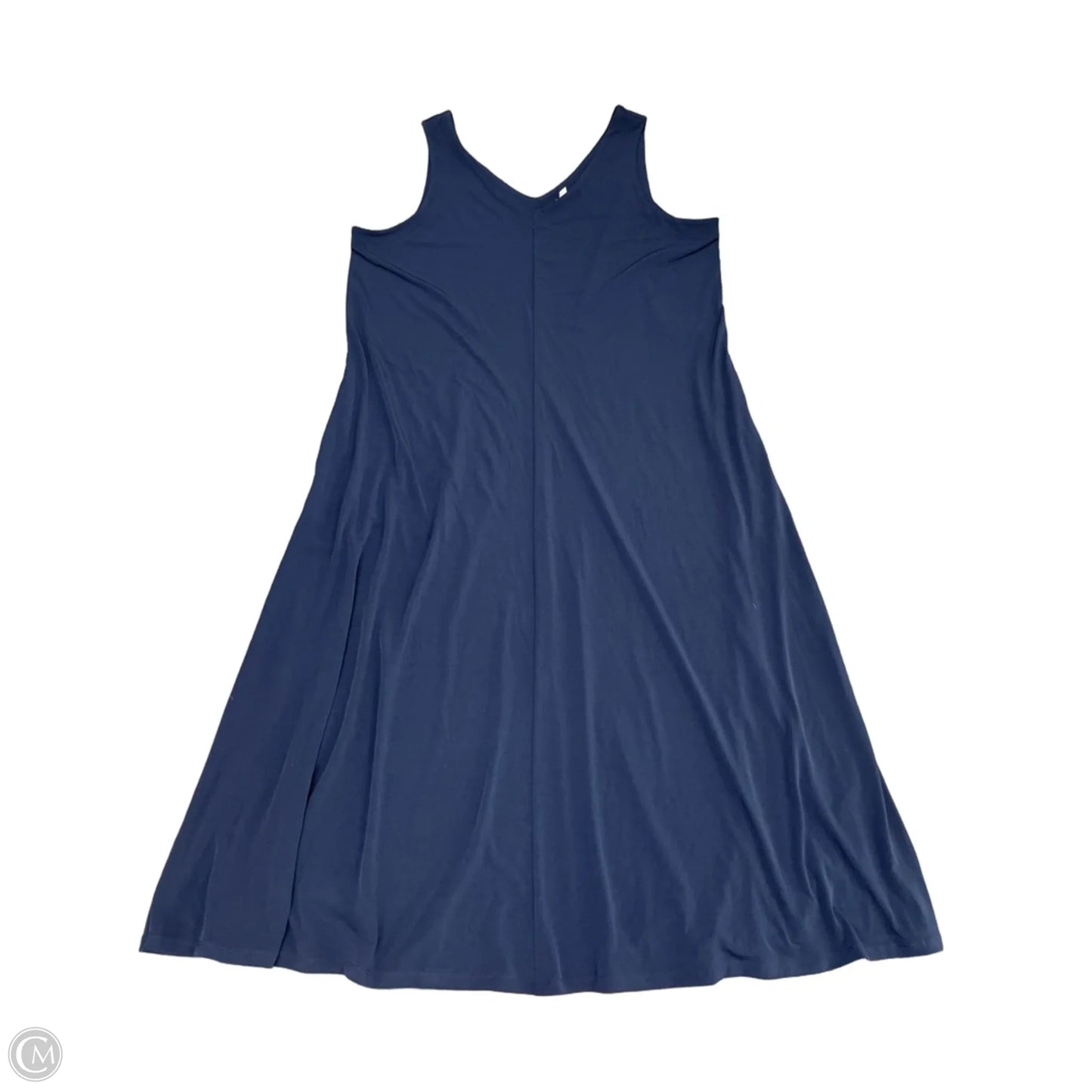 Dress Casual Midi By Chicos In Navy, Size: Xl