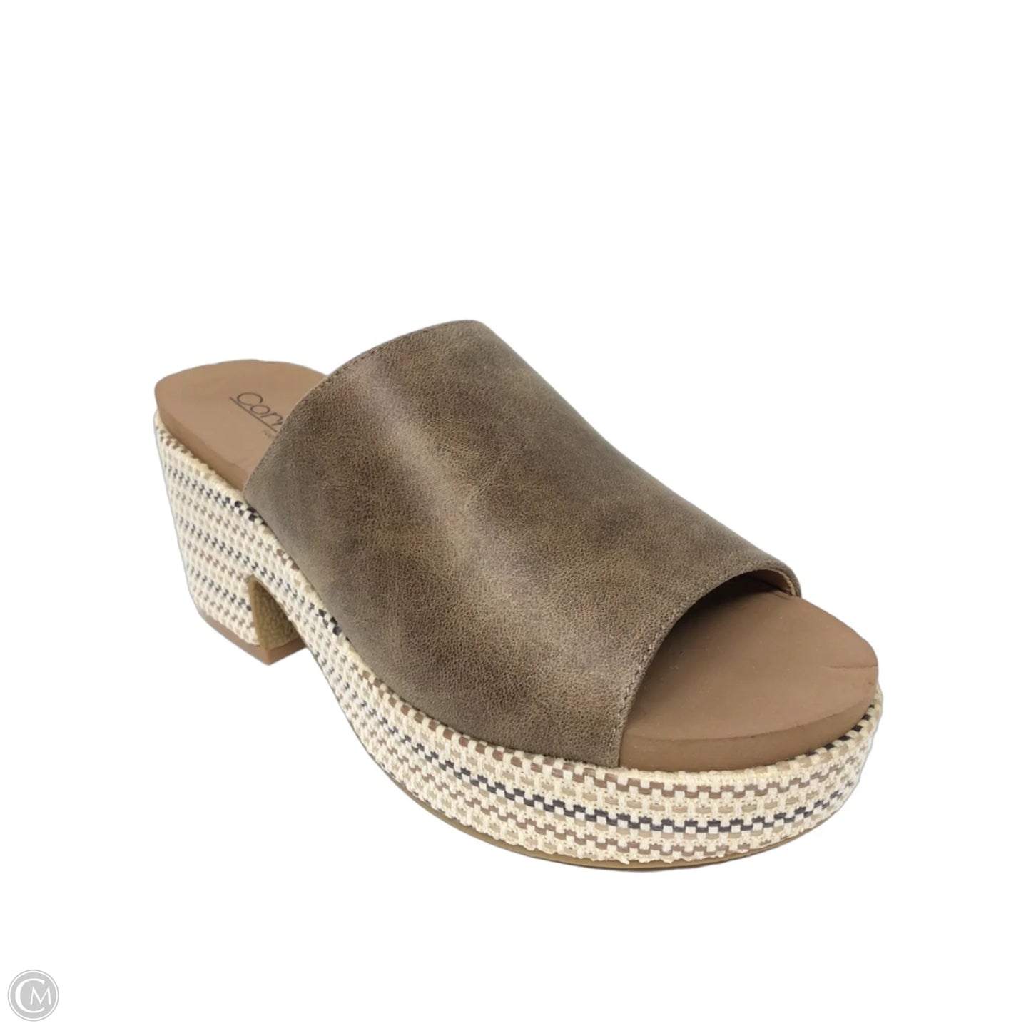 Sandals Heels Wedge By Corkys In Brown, Size: 9